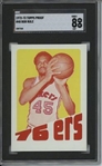 1972 Topps #40 Bob Rule 9 card progressive proof.